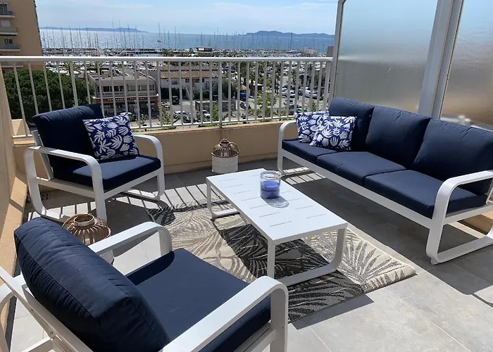 Lejlighed L'effet Mer, Duplex Sur Le Port Avec Ses 2 Terrasses Vue Hyères